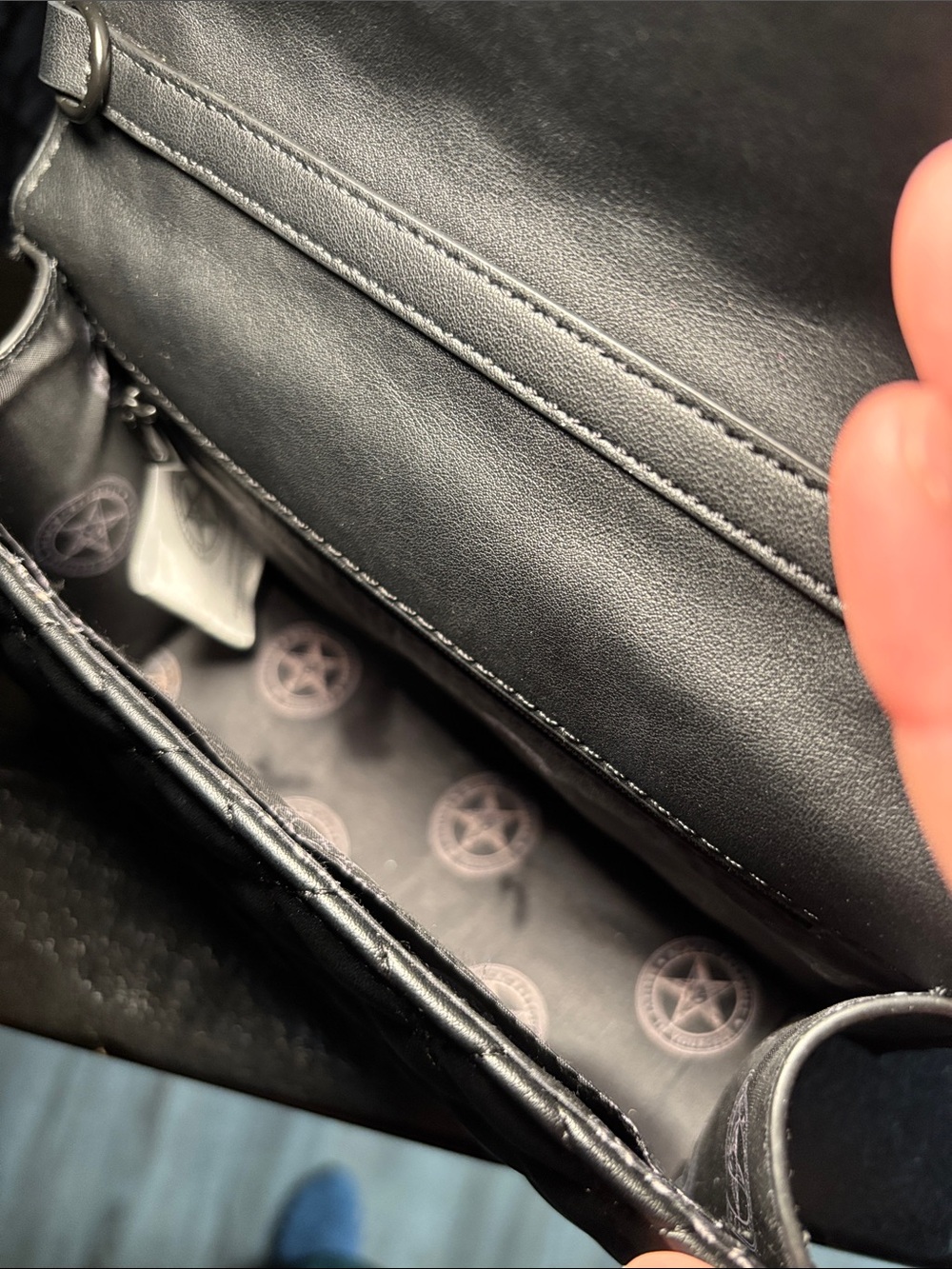 Blackcraft Cult Quilted Bat handbag - Picture 3 of 5